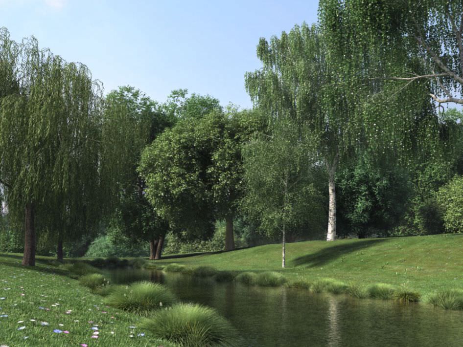 Archmodels vol 106 - Realistic Tress Collection 3D model_1