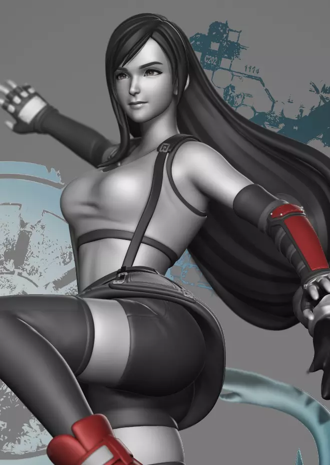 Tifa Lockhart - Final Fantasy 7 3D print model_0