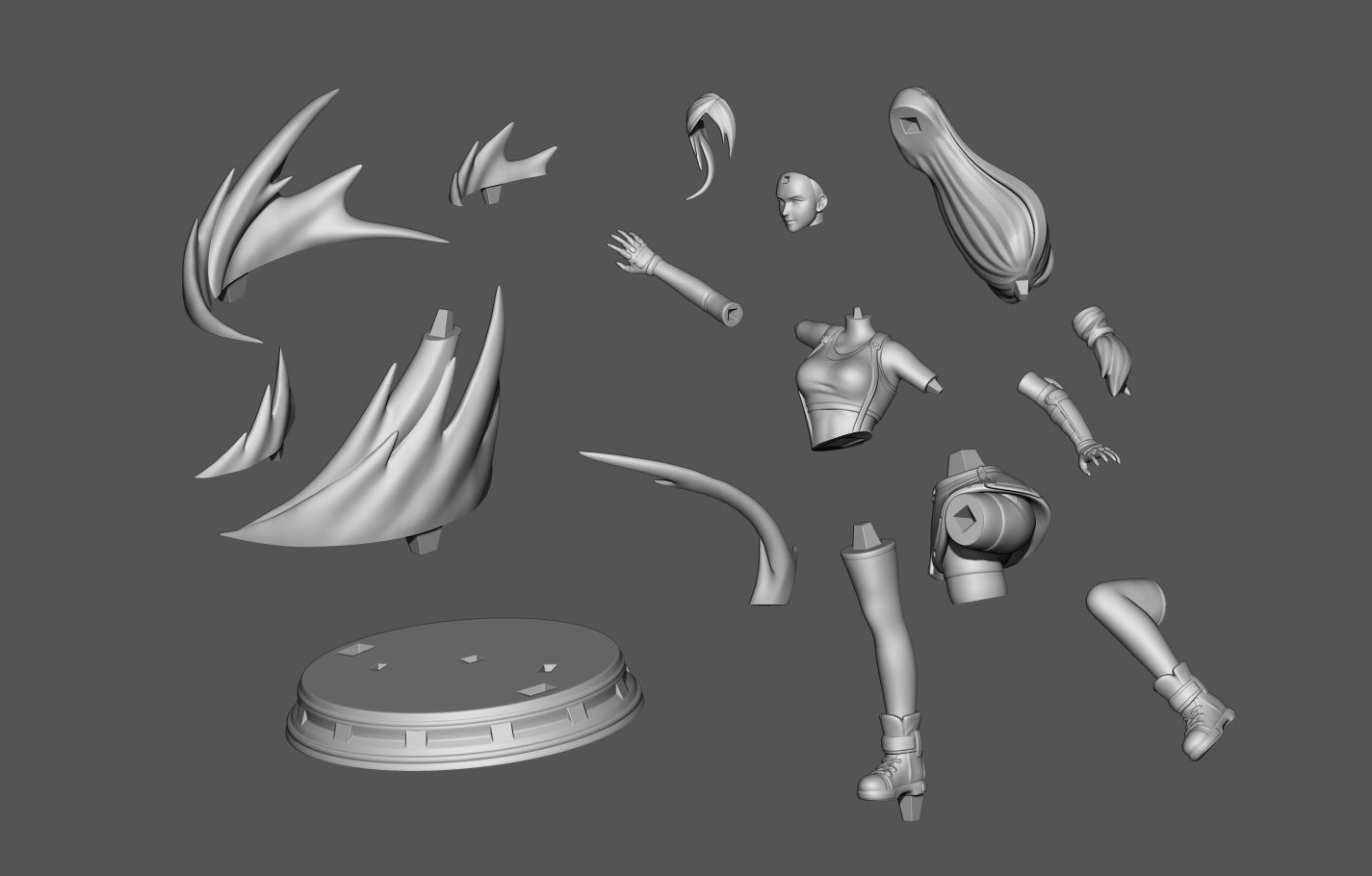 Tifa Lockhart - Final Fantasy 7 3D print model_1