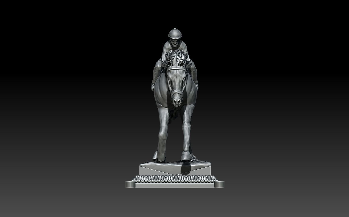 Horse Jockey 3D print model_3