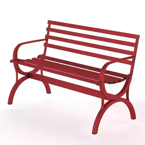 Rusko Outdoor Steel Garden Bench