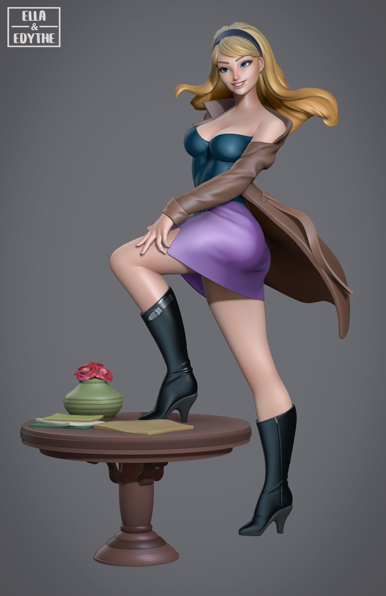 Mary Jane and Gwen Stacy - Spiderman 3D print model_6