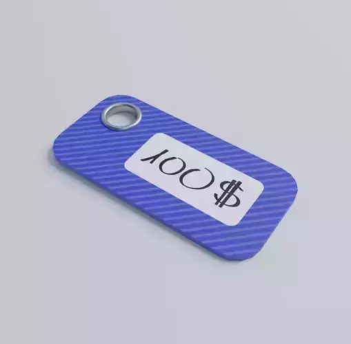 Price tag 3D model