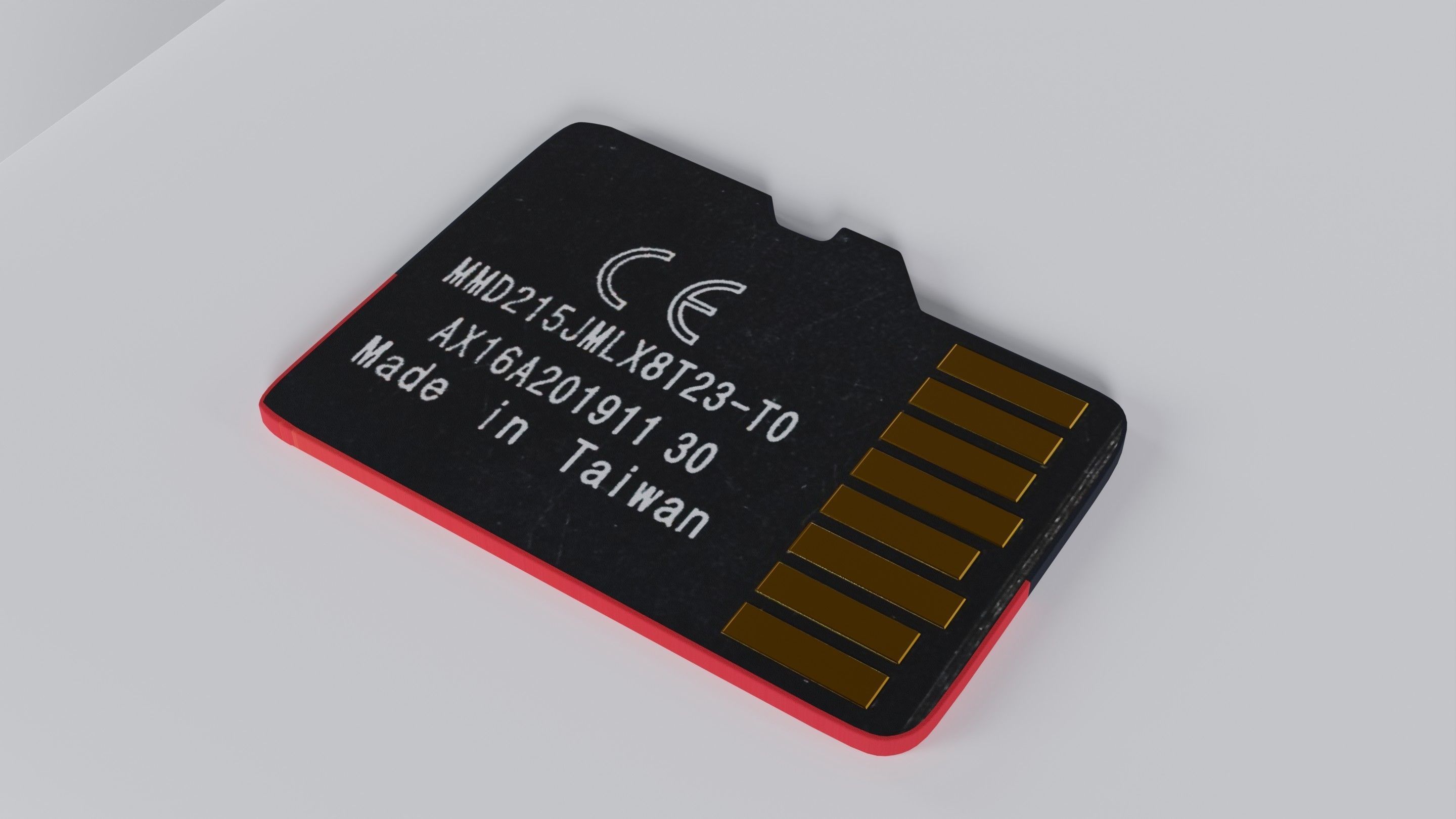 SanDisk Extreme PRO - Micro SD card 1TB Low-poly 3D model_32