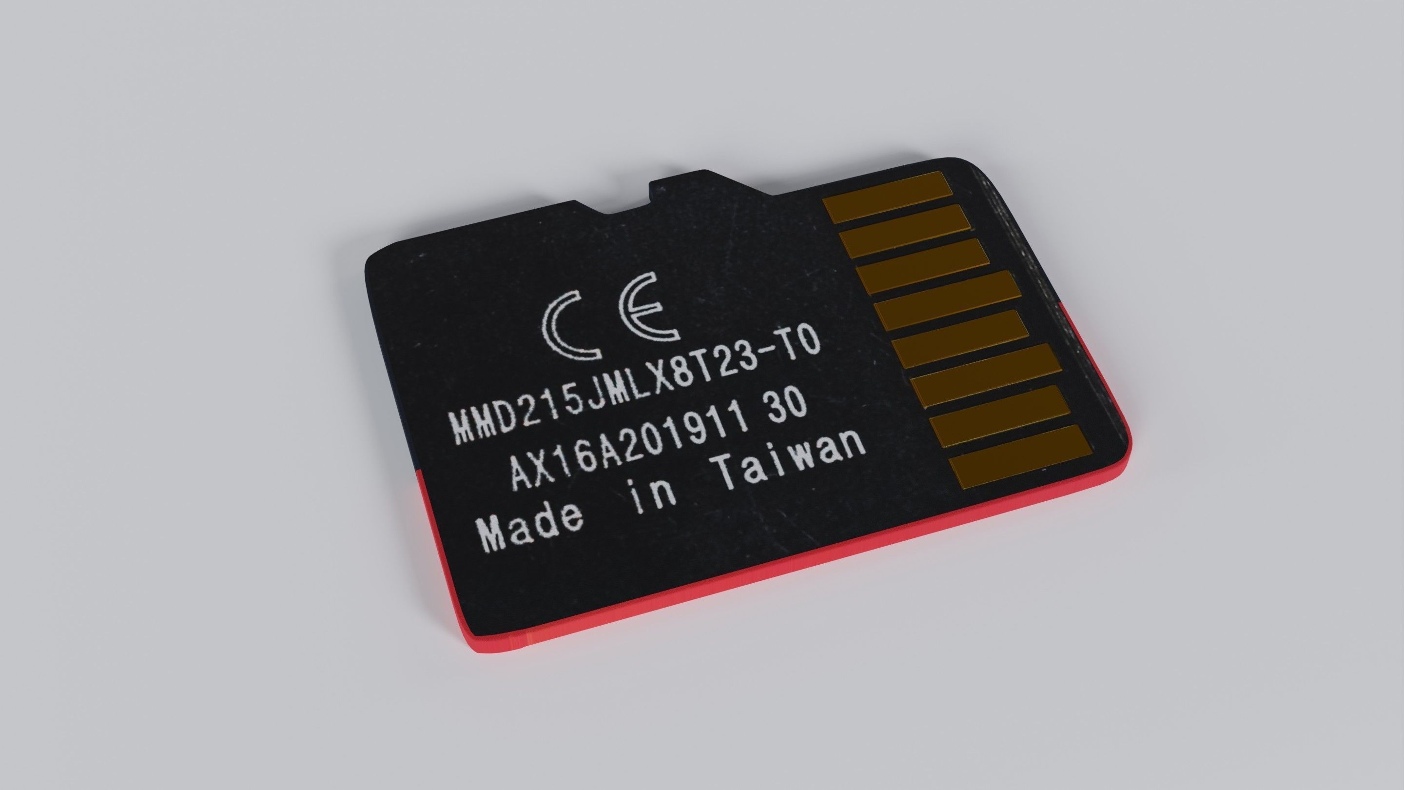 SanDisk Extreme PRO - Micro SD card 1TB Low-poly 3D model_27