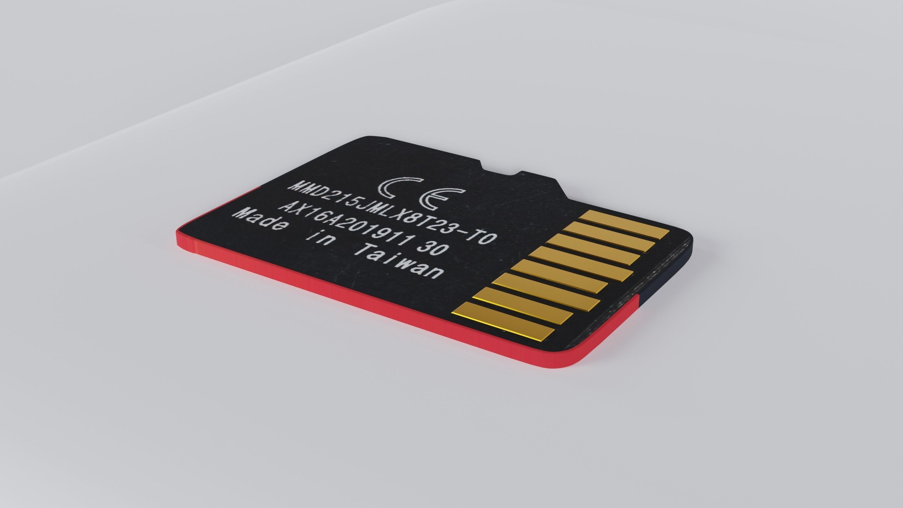 SanDisk Extreme PRO - Micro SD card 1TB Low-poly 3D model_30