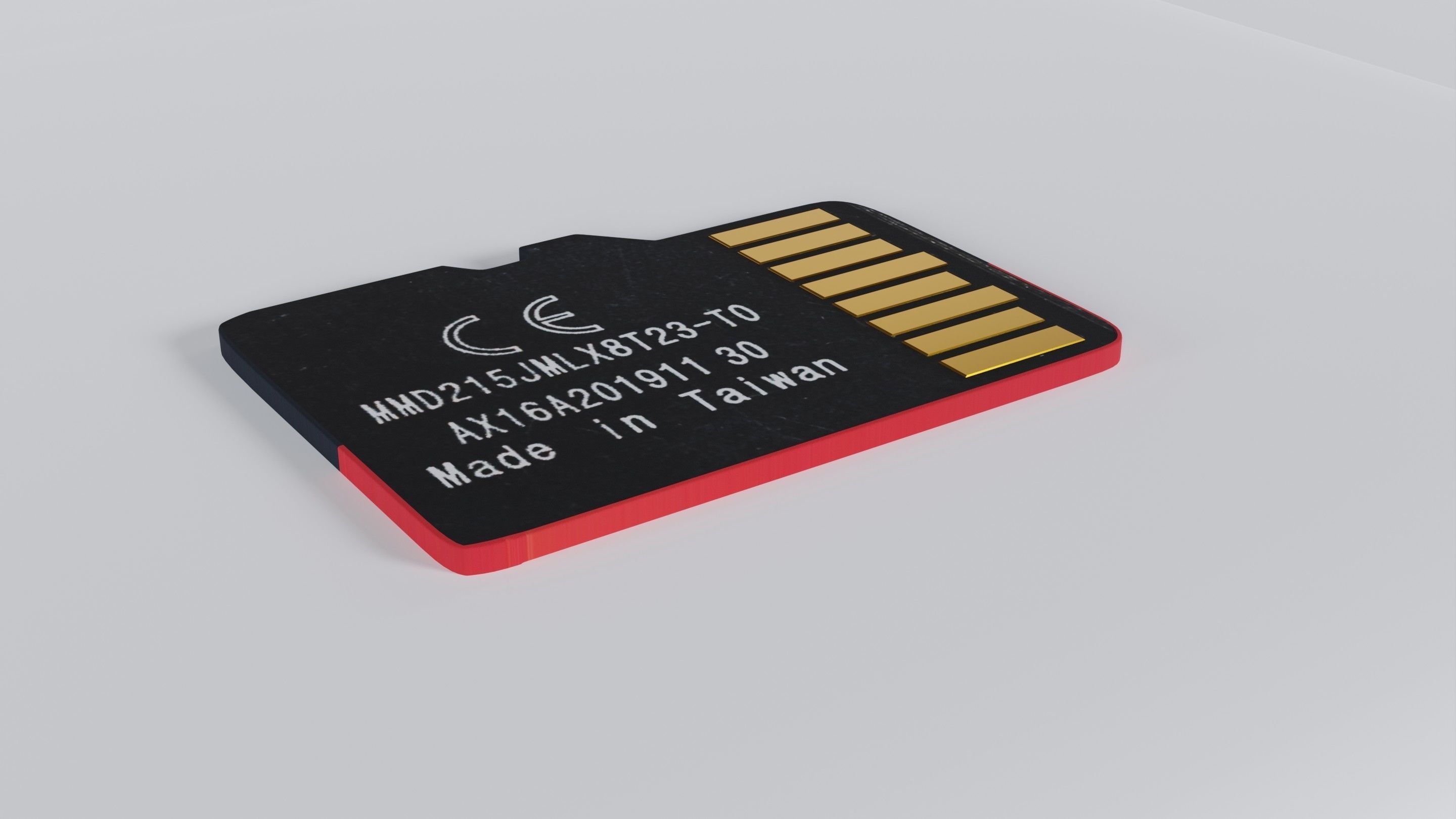 SanDisk Extreme PRO - Micro SD card 1TB Low-poly 3D model_24