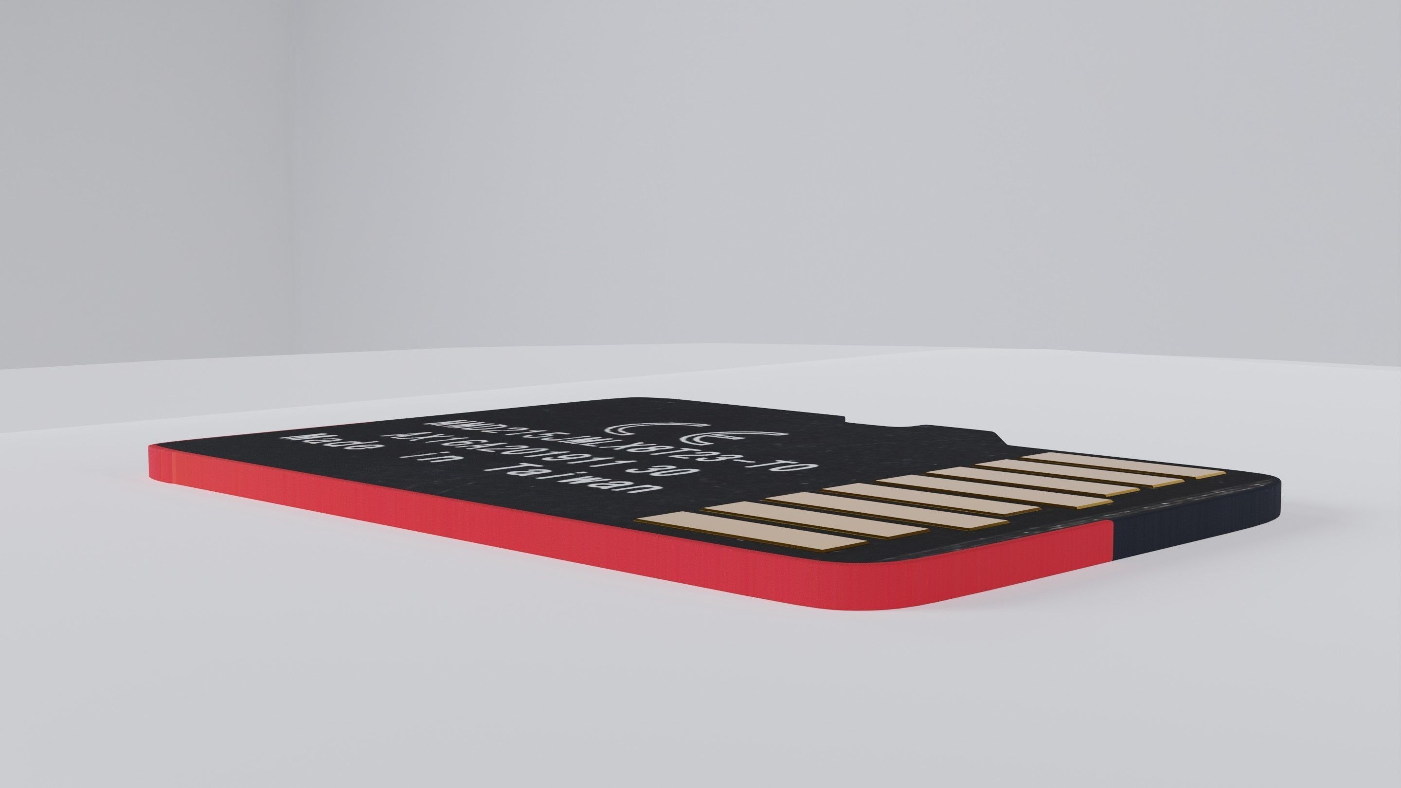 SanDisk Extreme PRO - Micro SD card 1TB Low-poly 3D model_25