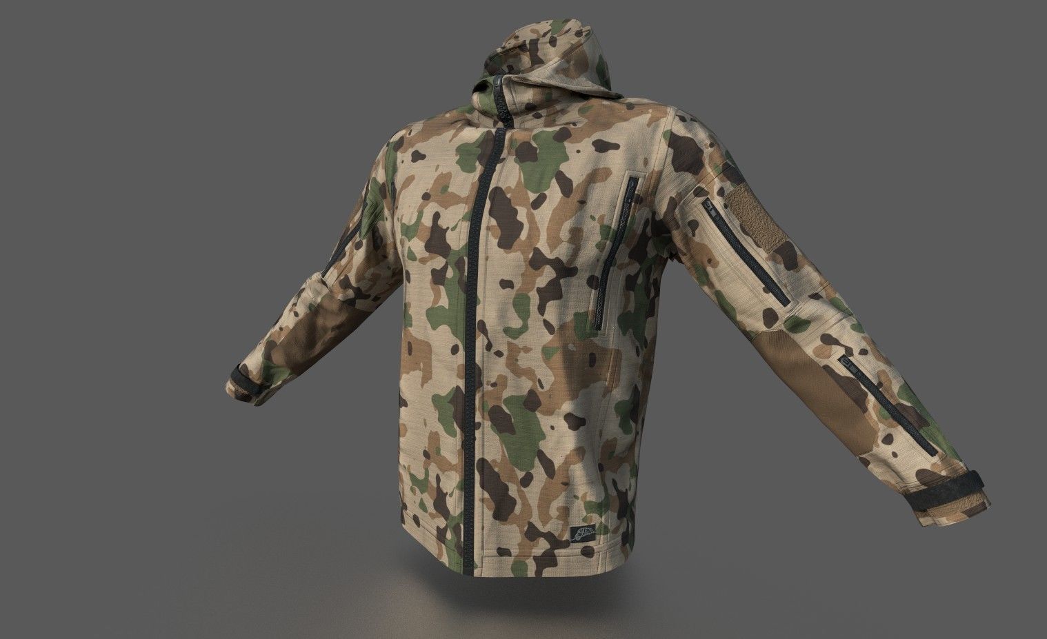 PATRIOT  JACKET Low-poly 3D model_3