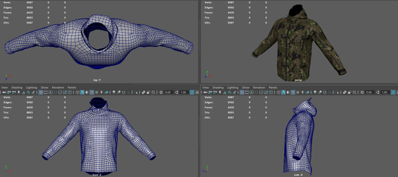 PATRIOT  JACKET Low-poly 3D model_14