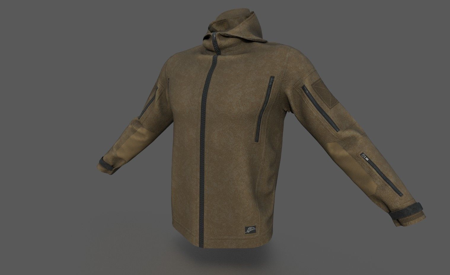 PATRIOT  JACKET Low-poly 3D model_1