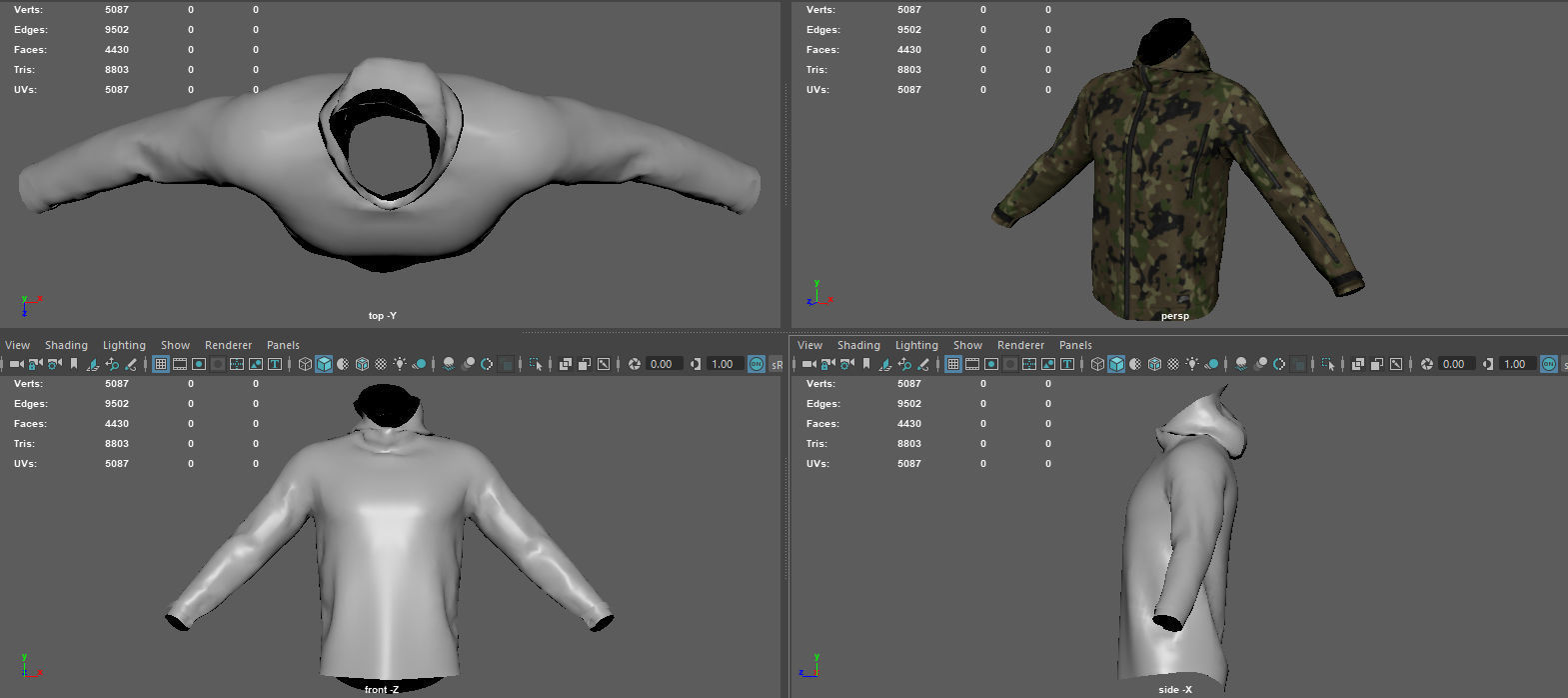 PATRIOT  JACKET Low-poly 3D model_13