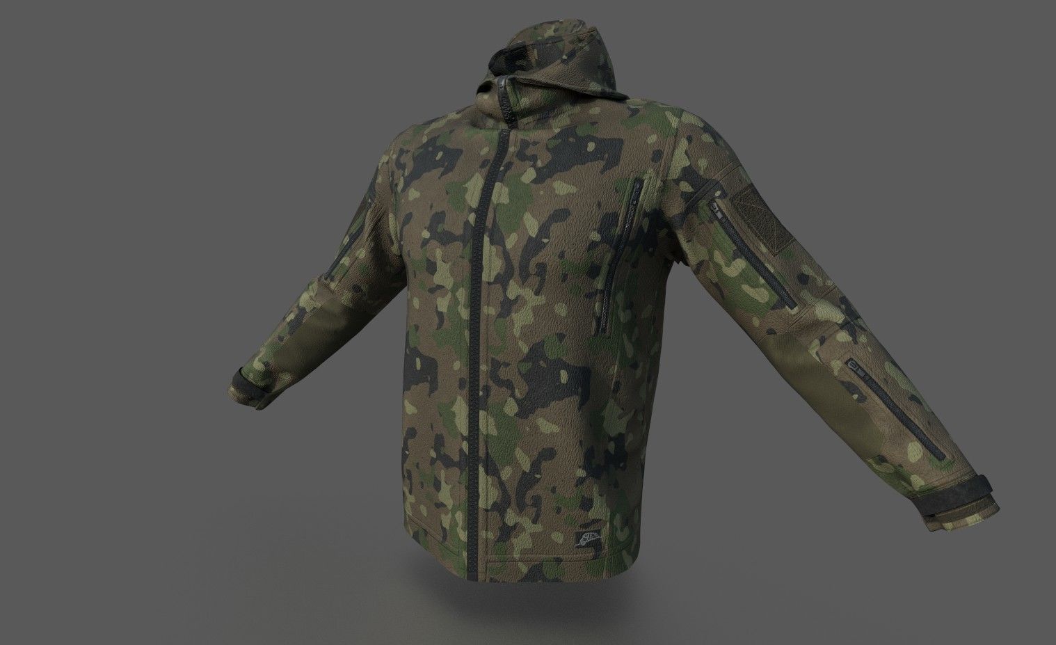 PATRIOT  JACKET Low-poly 3D model_4