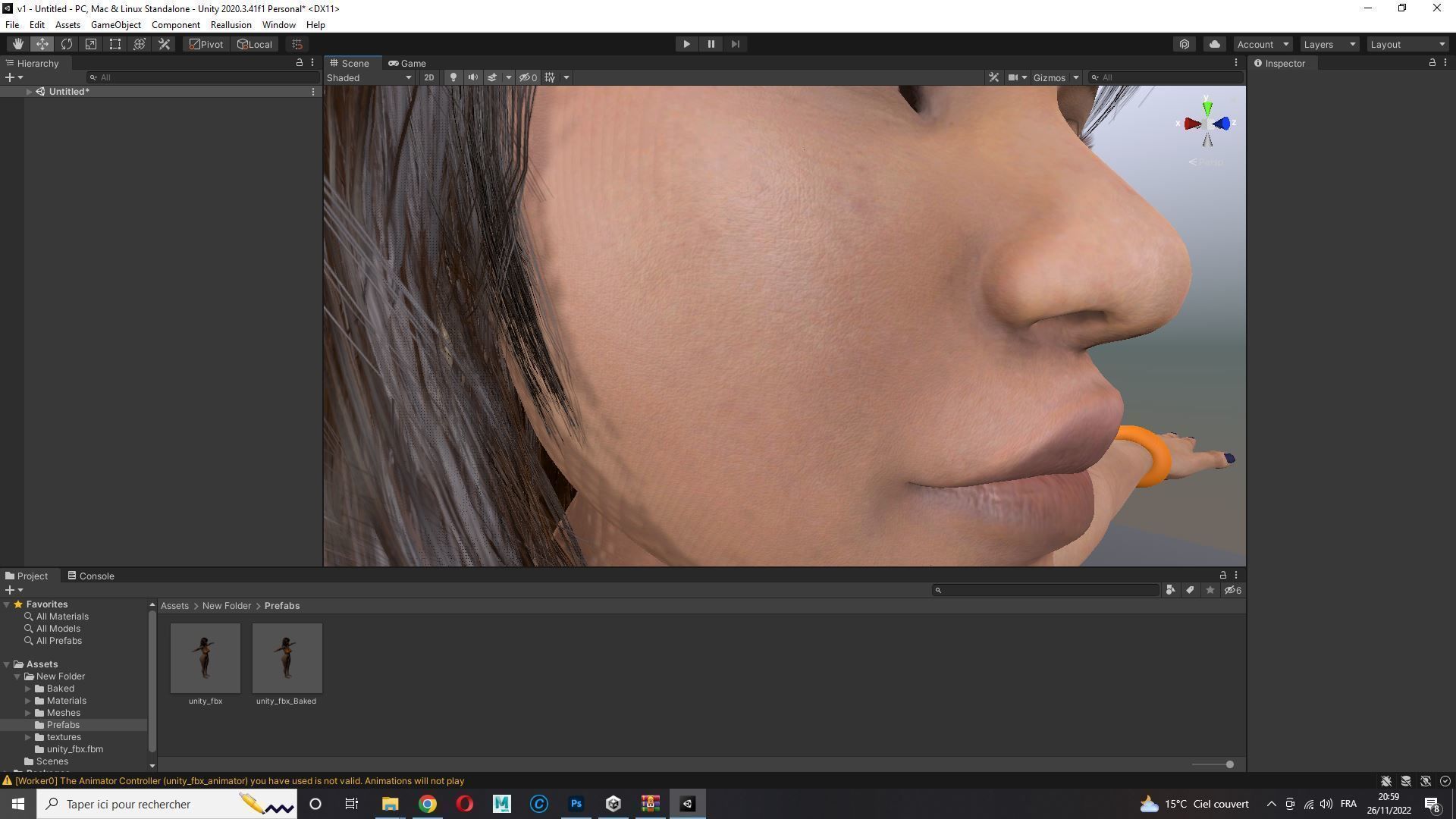 Curvy Brown Girl Naked and clothed Low-poly 3D model_32