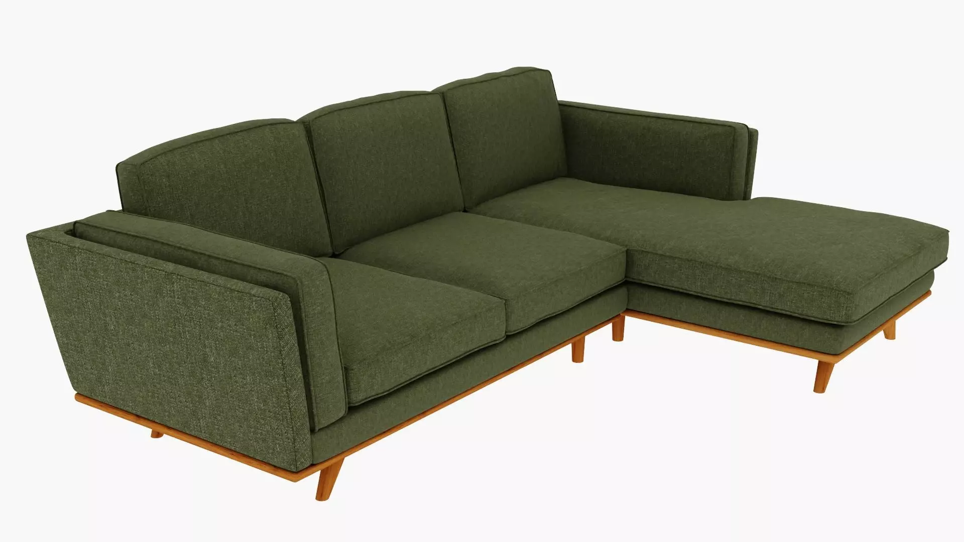 Timber Olio Green Right Sectional Free 3D model