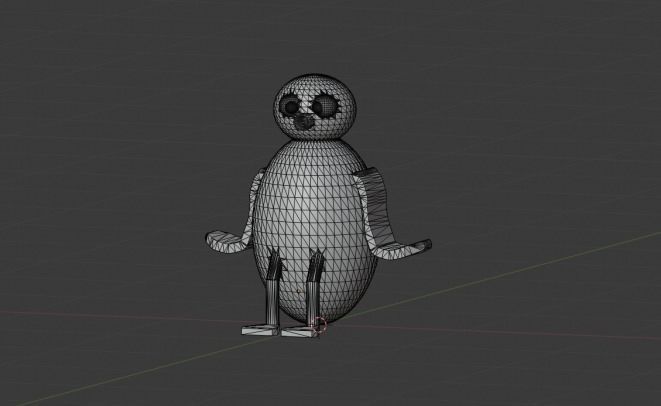 Pingu cartoon penguin 3D print model_2