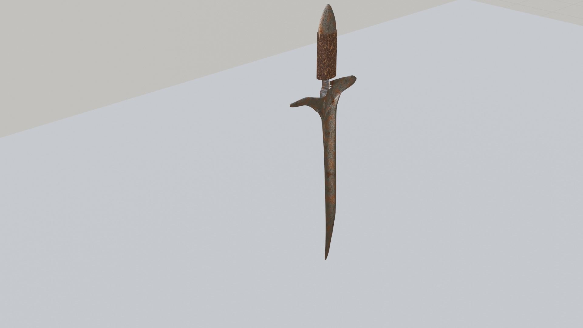 Northern Europe one edge slayer sword Low-poly 3D model_1
