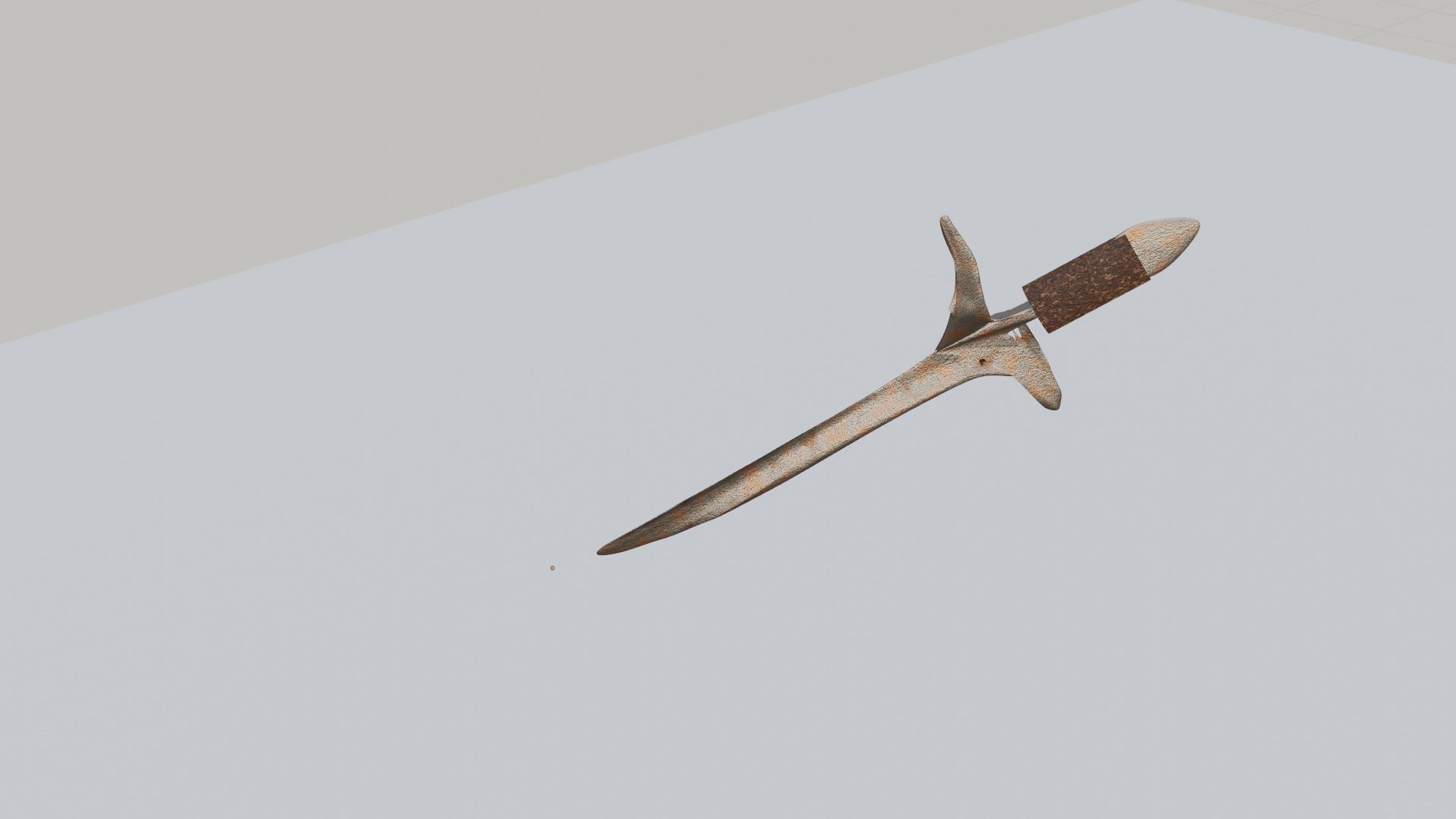 Northern Europe one edge slayer sword Low-poly 3D model_3