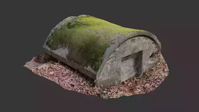 Old World War 2 Bunker Photoscan