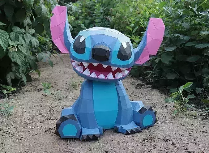 Stich paper model 3d 3D model