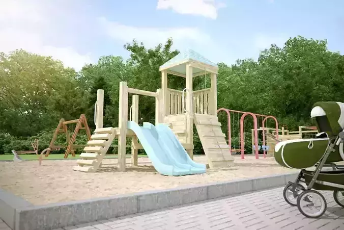 Children Playground Collection 3D model
