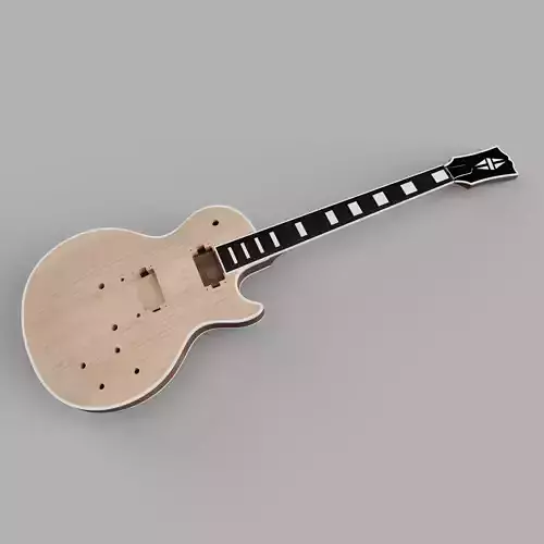 フォトジェニック　Les Paul Custom Model Gibson Les Paul Custom 1957 - 3D Model by RenderBlade