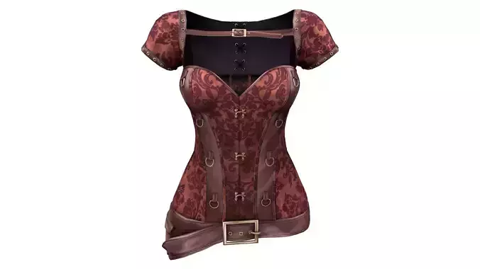 Steampunk Corset With Shrug