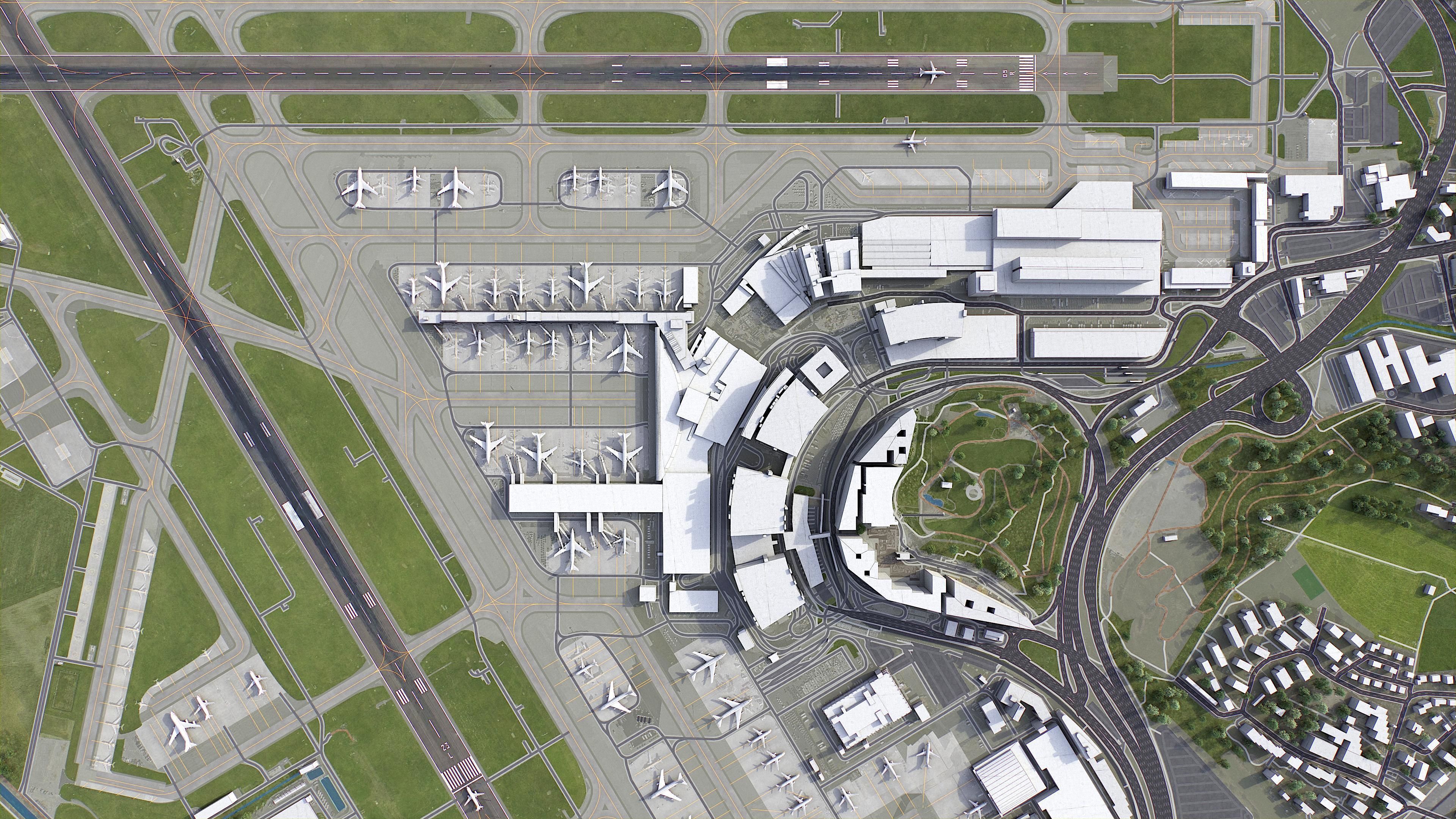 Zurich Low-poly 3D model_26