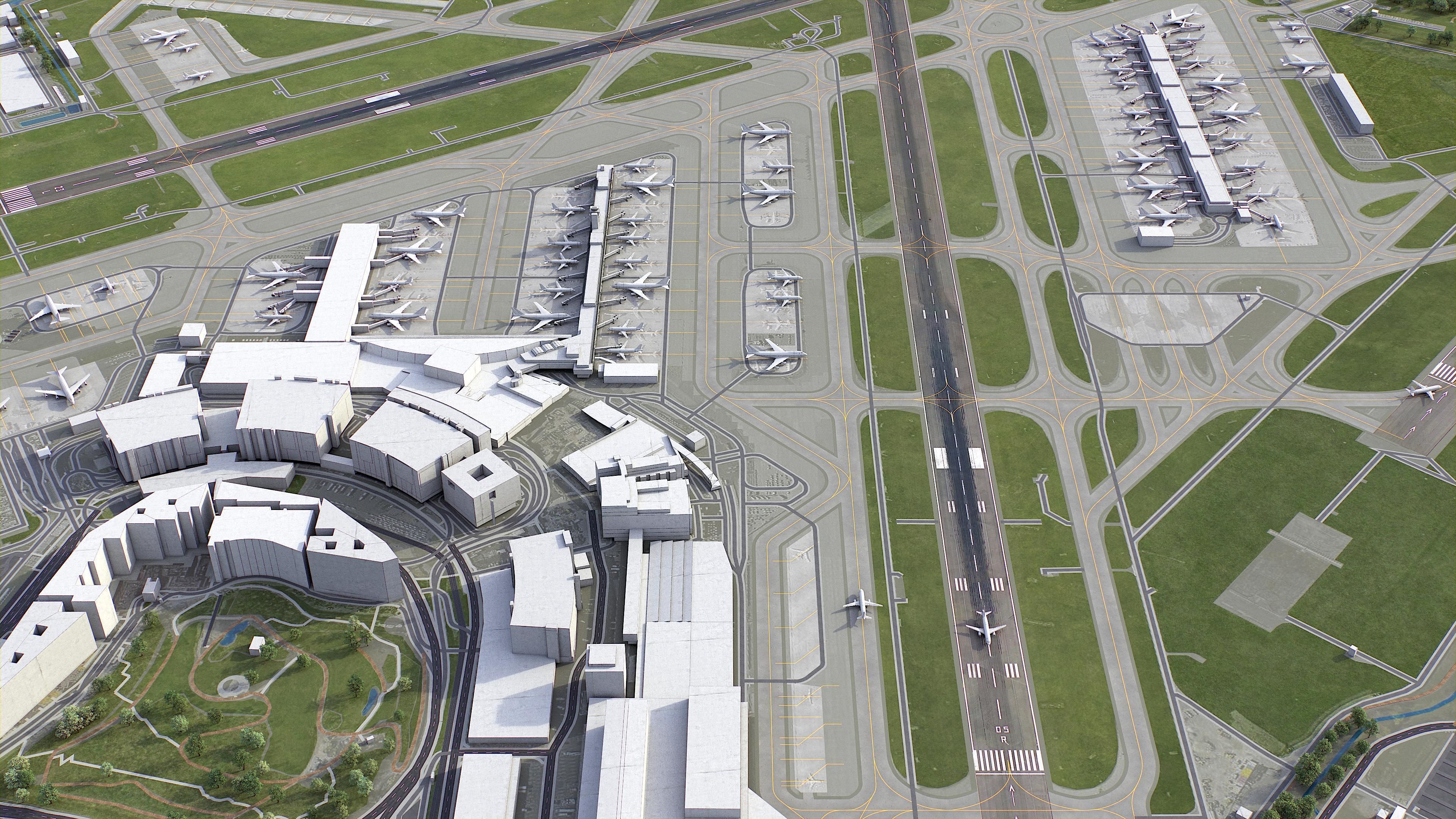 Zurich Low-poly 3D model_24