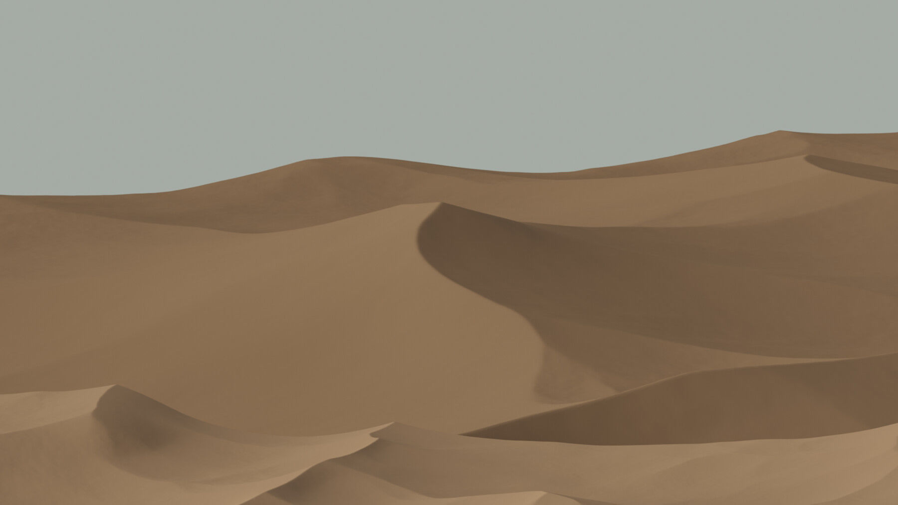 Desert 3D mountain in Low-poly 3D model_4