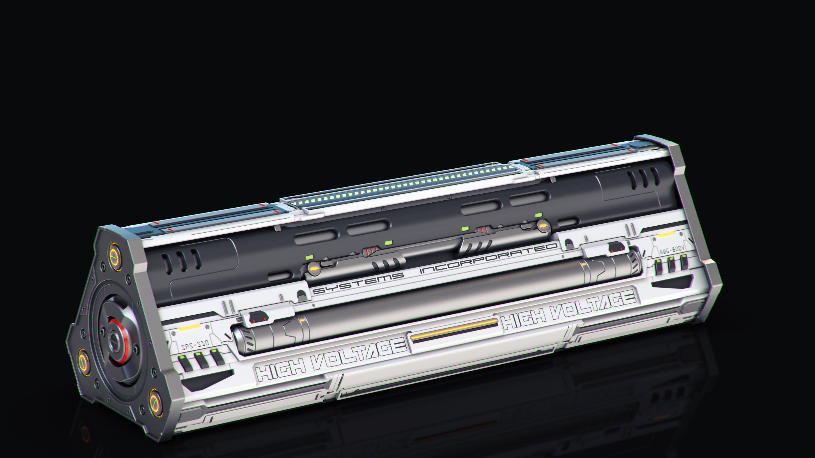 SciFi Props set 3D model_3