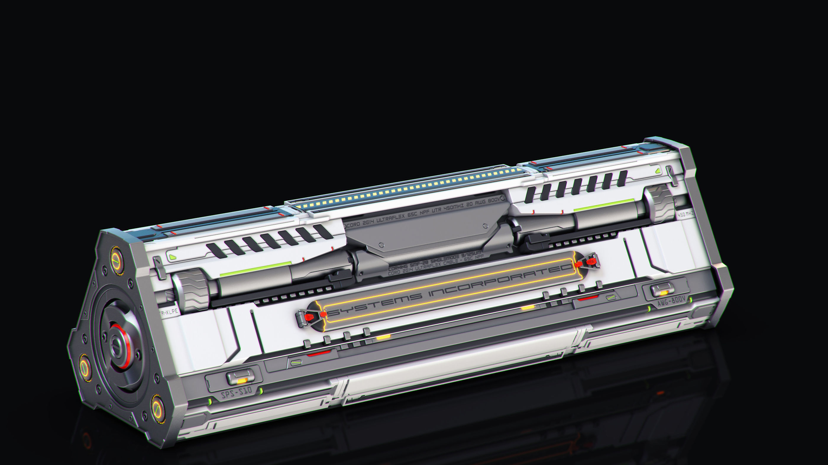 SciFi Props set 3D model_2