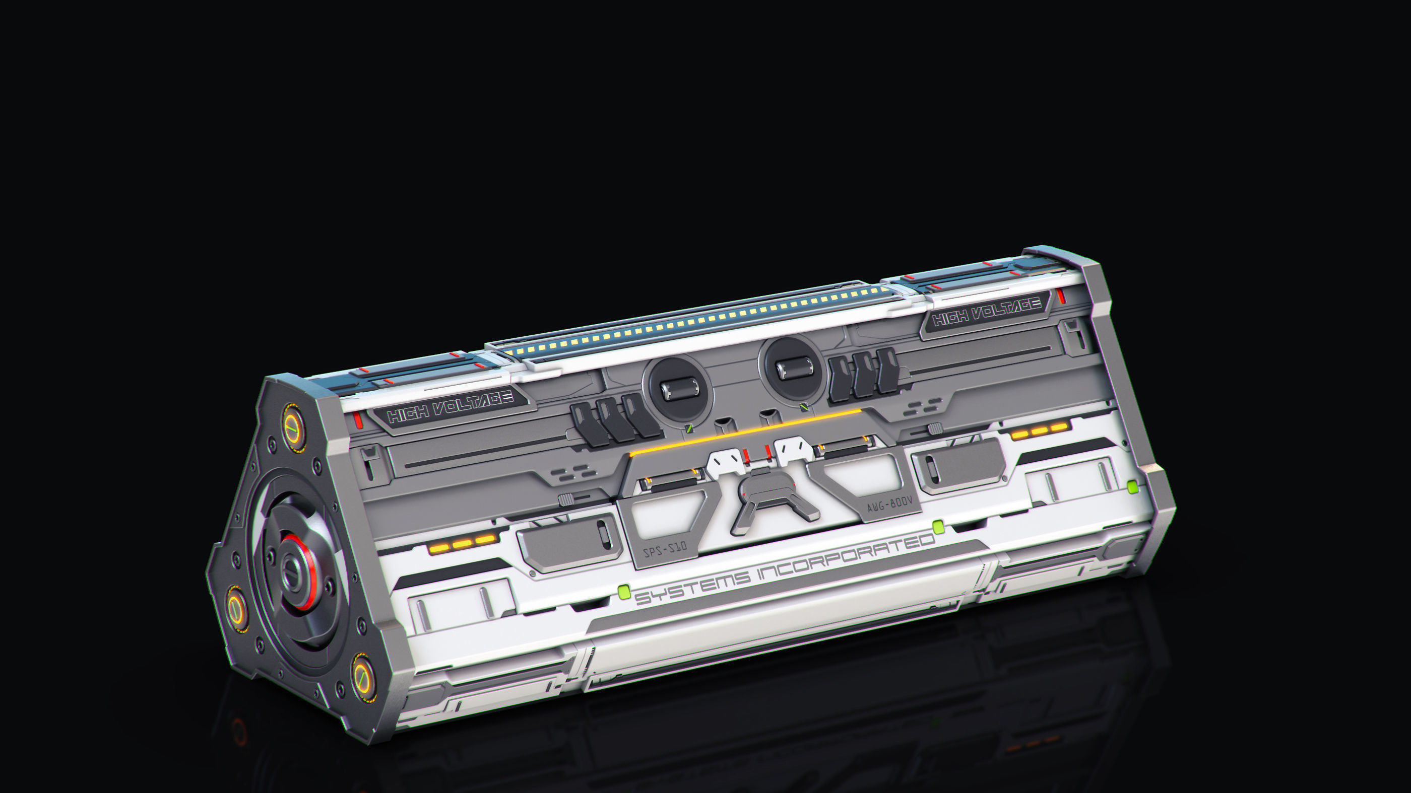 SciFi Props set 3D model_5