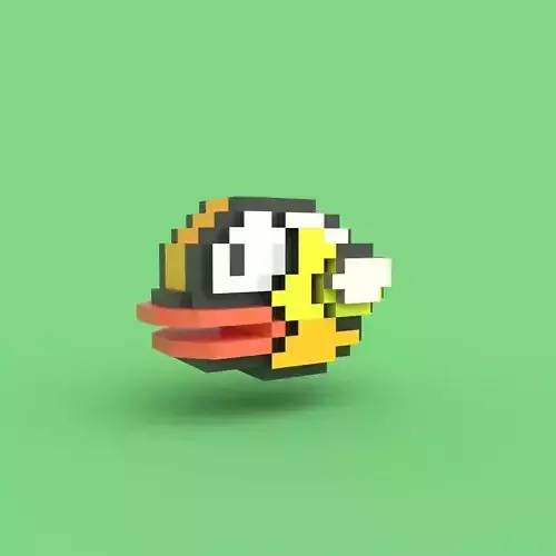 Flappy Bird 3D Low-poly 3D model