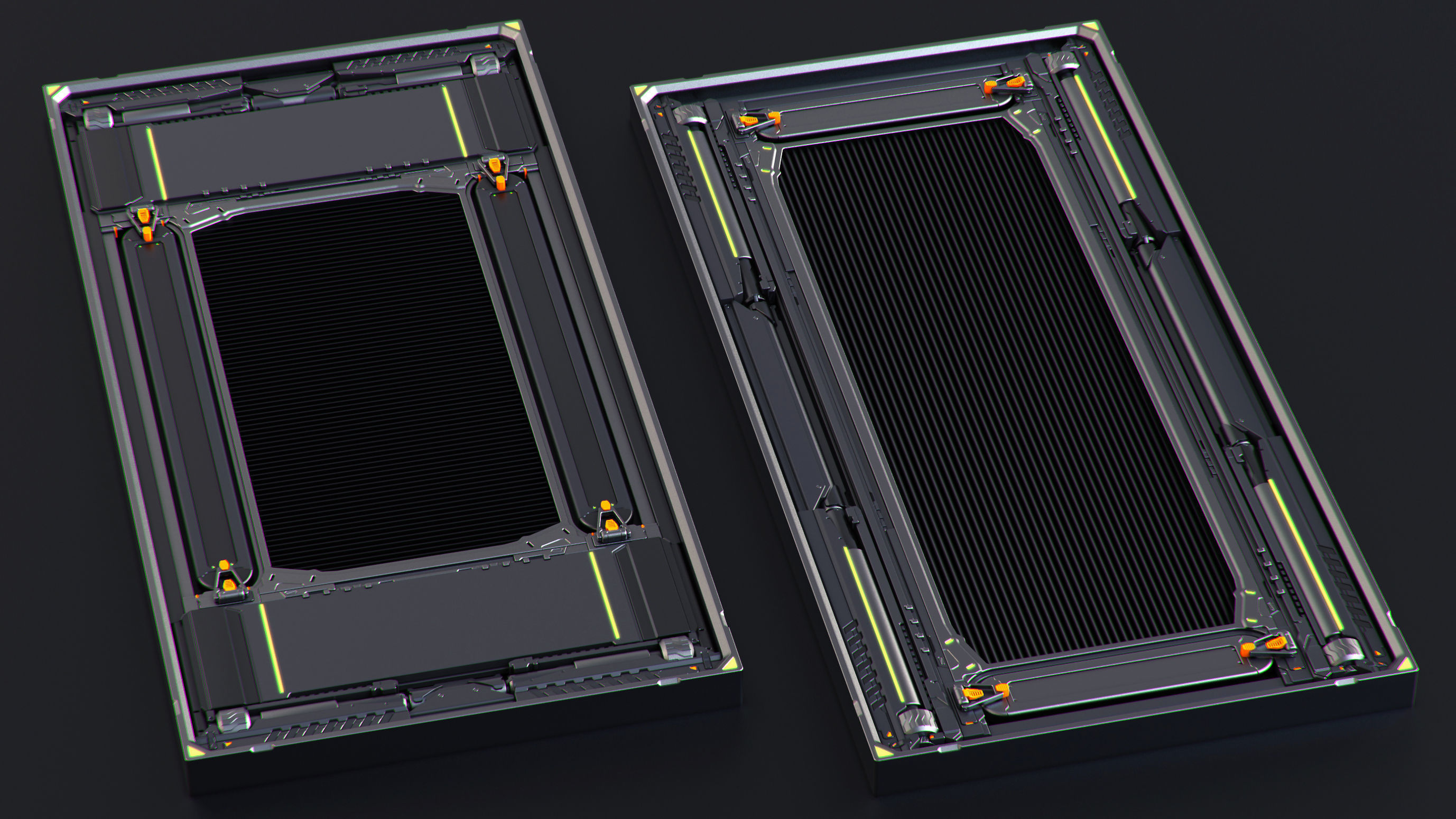 SciFi Panels set 3D model_5