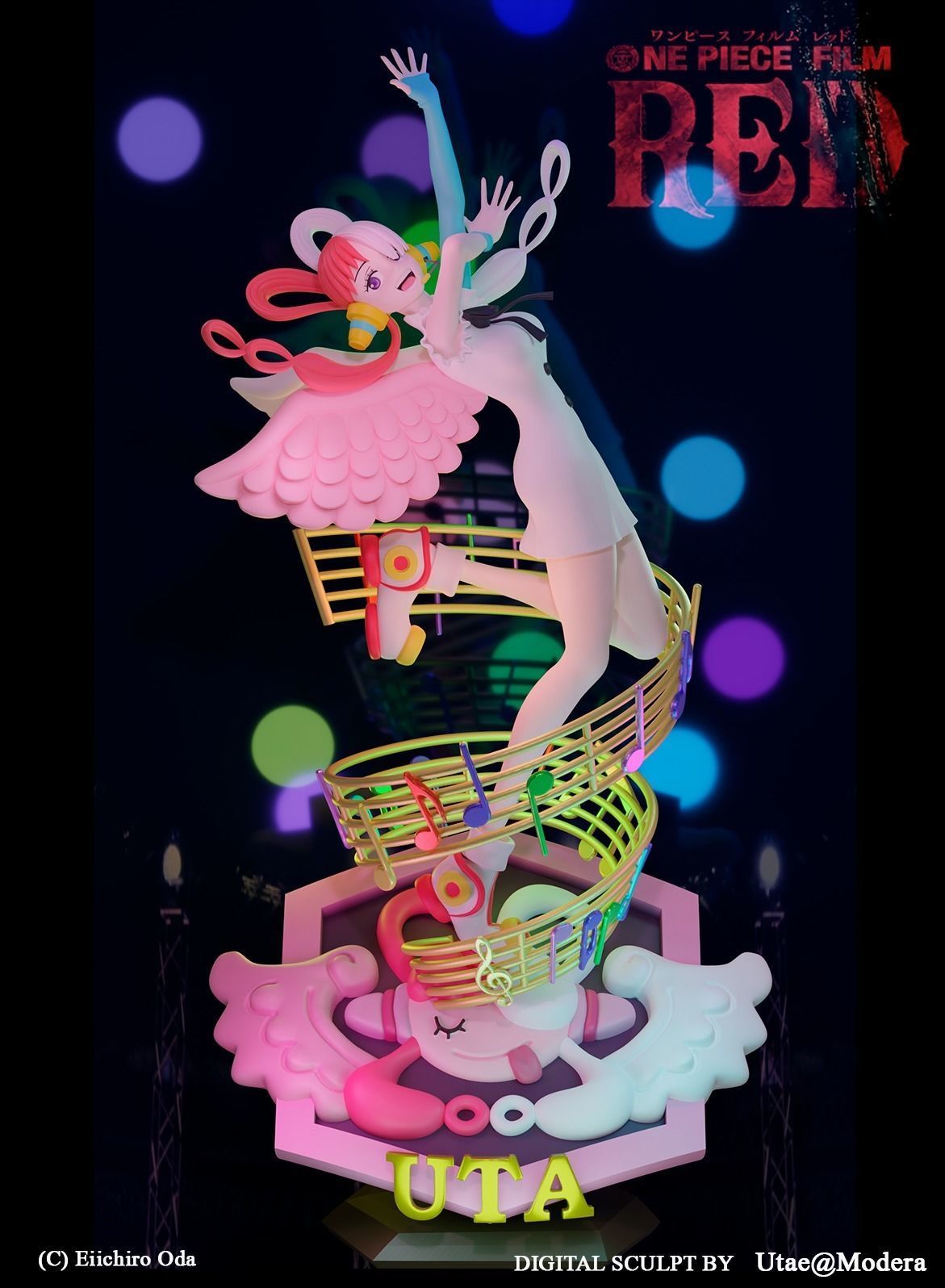 UTA Fanart One Piece film red 3D print model_1