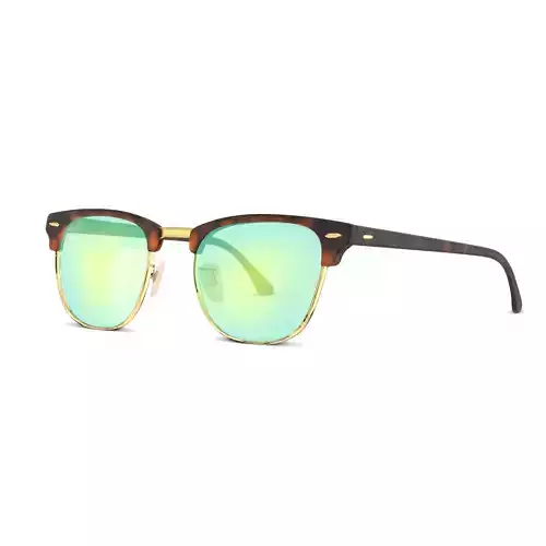 Ray-Ban Clubmaster - RB3016 114519 Sunglasses Low-poly 3D model