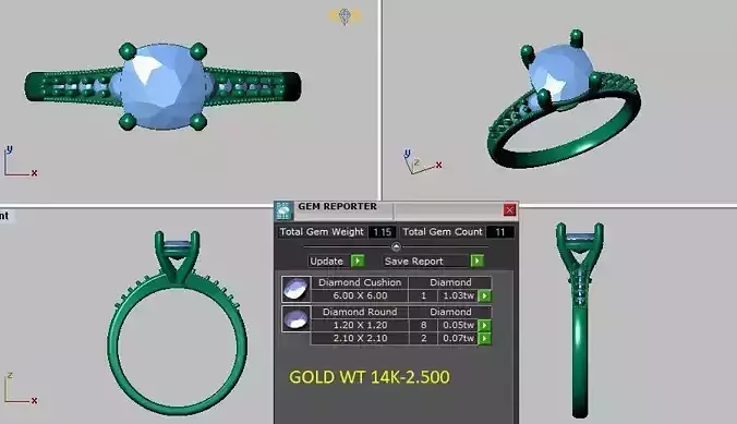 cushion cut solitaire engagement ring