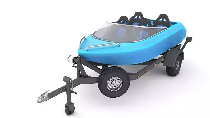 Mini Jet Boat 3D model