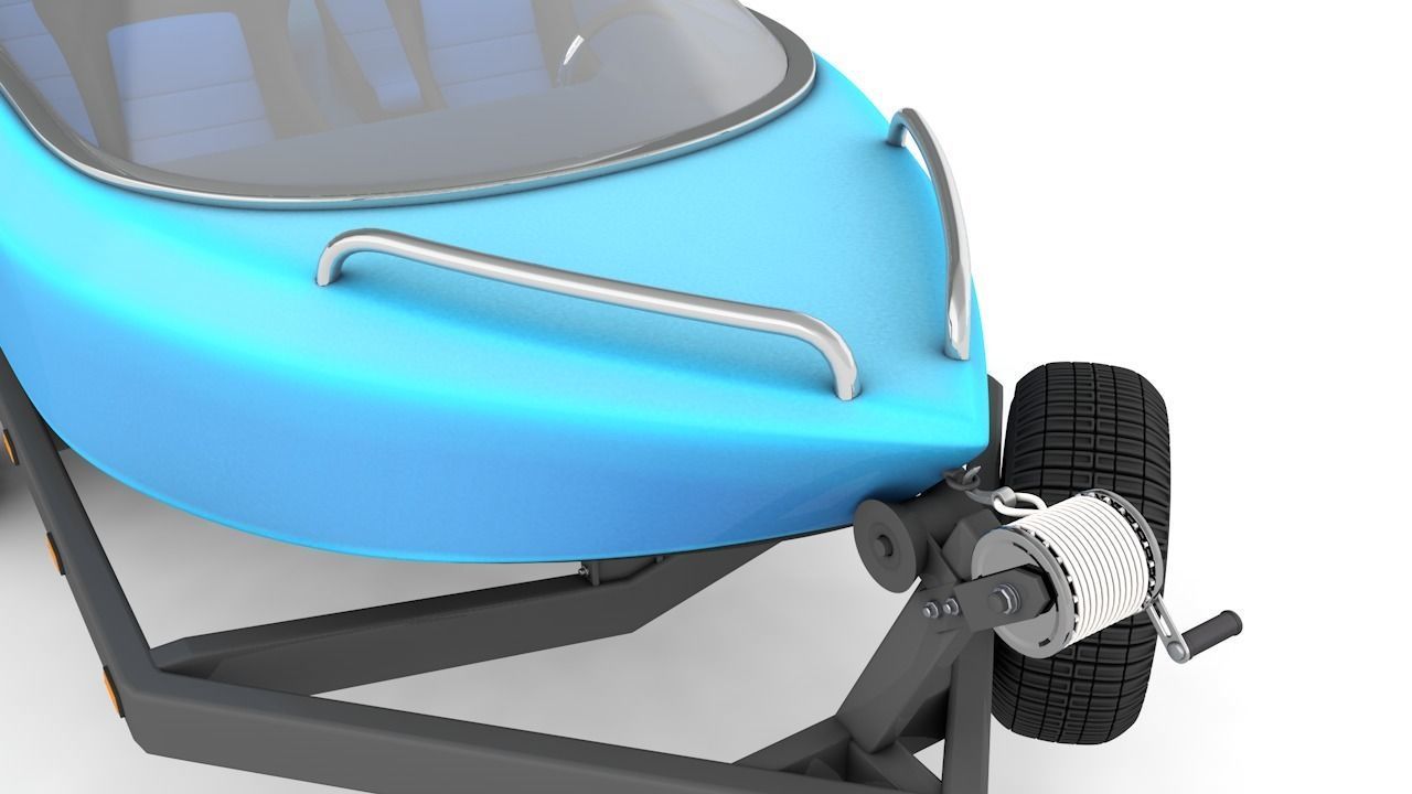 Mini Jet Boat 3D model_2