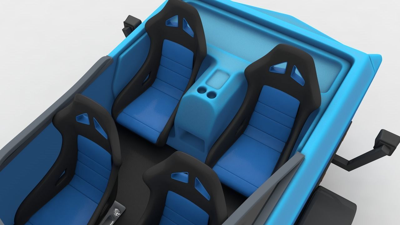 Mini Jet Boat 3D model_6