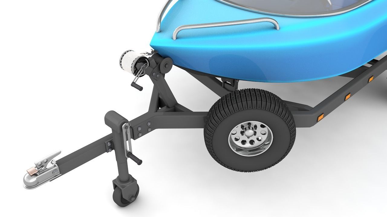 Mini Jet Boat 3D model_3