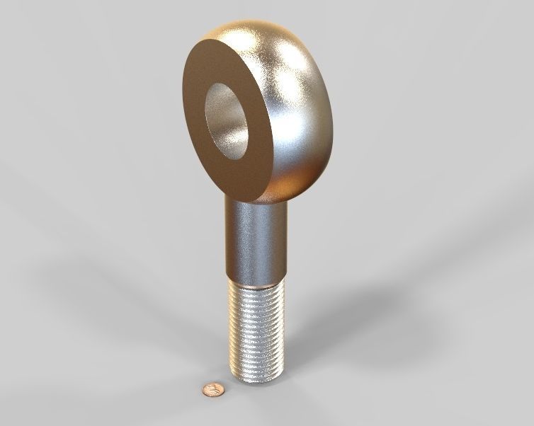 M48 Eye Bolt 3D print model_3