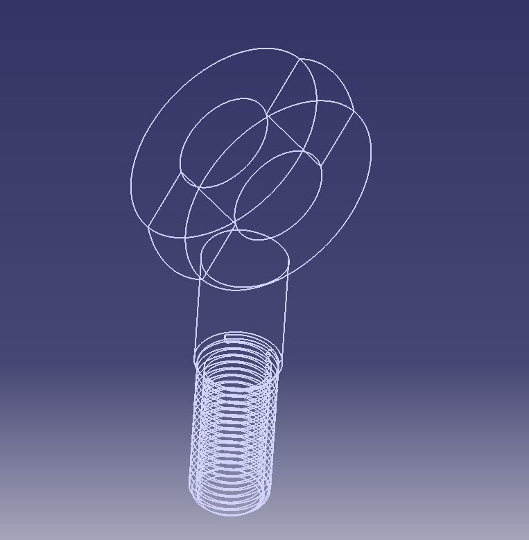 M48 Eye Bolt 3D print model_30