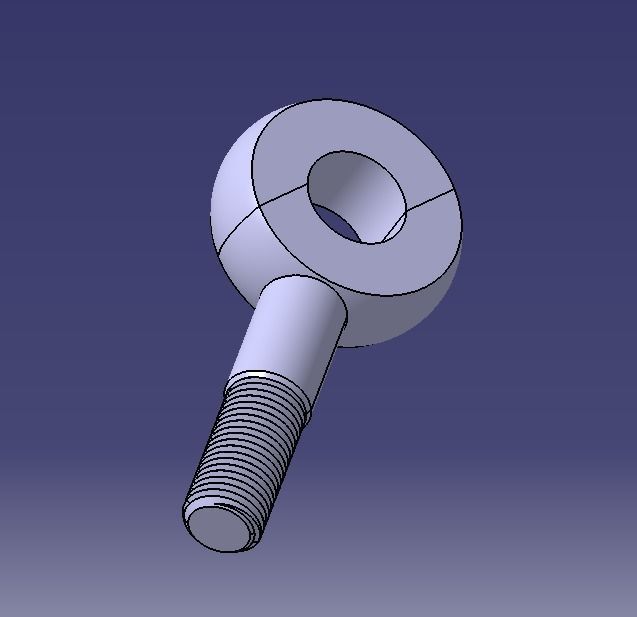 M48 Eye Bolt 3D print model_6