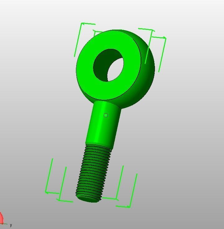M48 Eye Bolt 3D print model_19