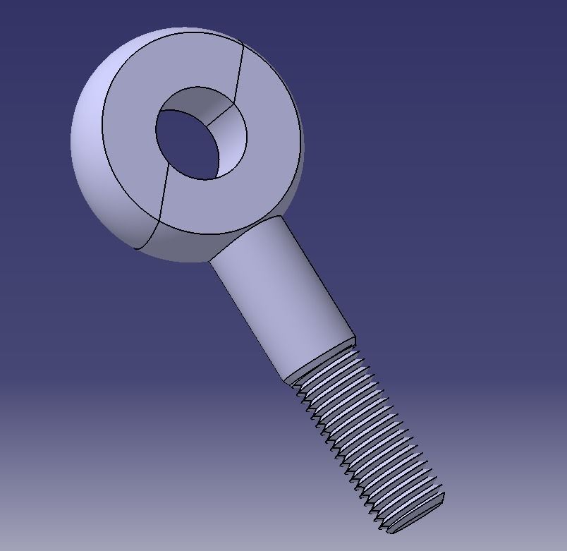  M30 Eye Bolt 3D print model_10