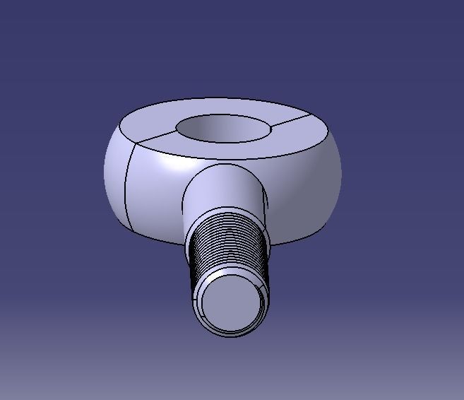  M30 Eye Bolt 3D print model_6