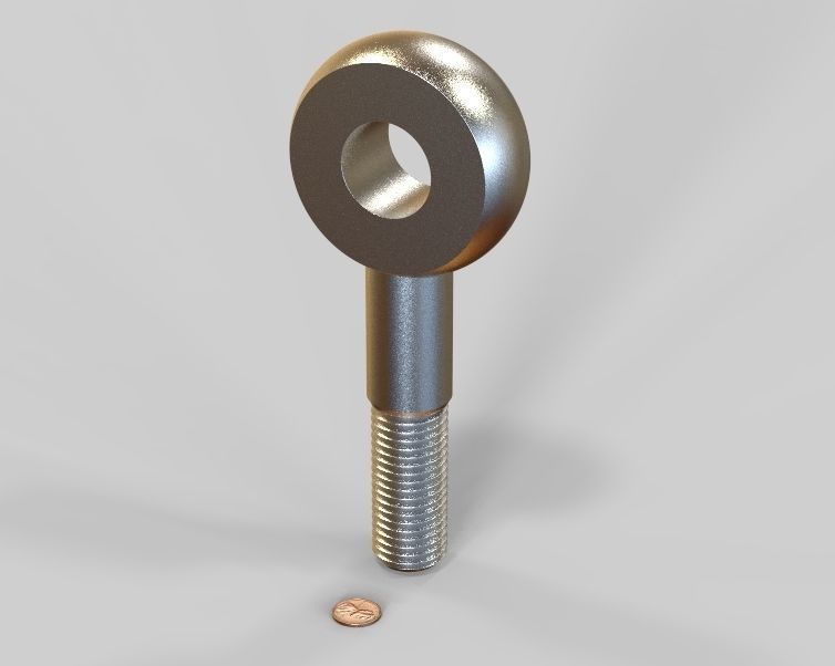  M30 Eye Bolt 3D print model_3
