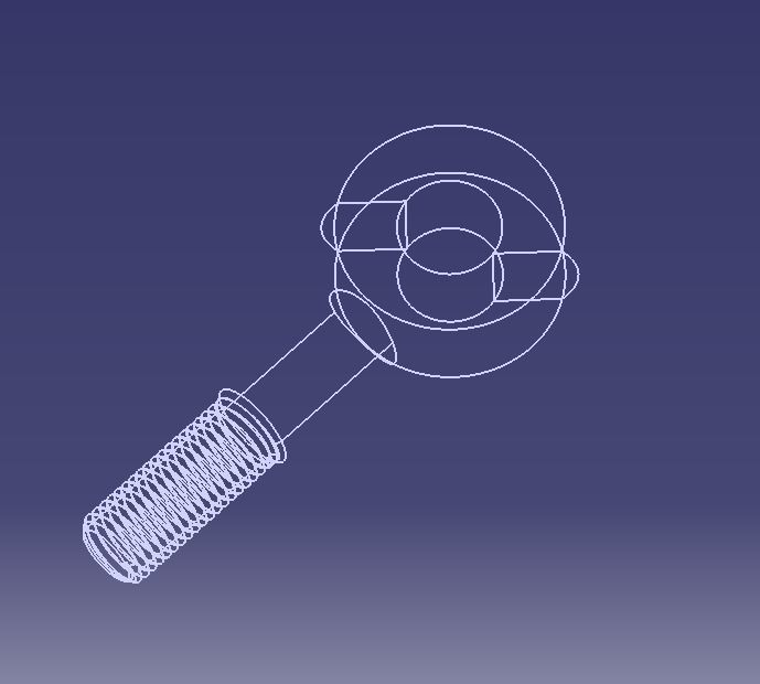  M30 Eye Bolt 3D print model_30